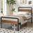 14 Inch Bed Frame with Wood Headboard and Footboard-1358834406