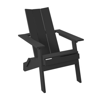  Adirondack pliant moderne. Noir
