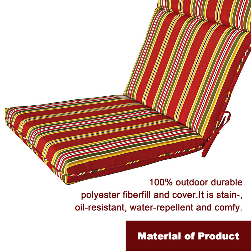Outdoor 3'' Adirondack Chair Seat / Back Cushion