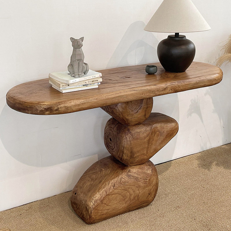 Retro simple creative brown Console Table