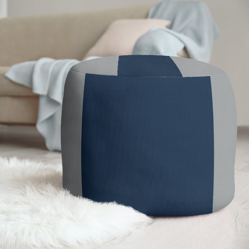 repose-pieds rond 20,5", Gris clair de lune / bleu minuit / gris clair de l