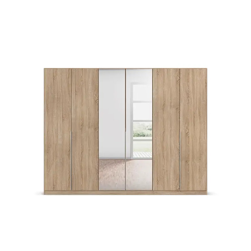 Alabama 2 Door Wardrobe, Basic, Sonoma Oak, 210cm H x 271cm W x 54cm D