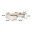 Bureau de direction en L 94,49 "simple et luxueux-661650795