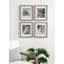 Ambrine Gray Wood Picture Frame - Set of 4 with Mat