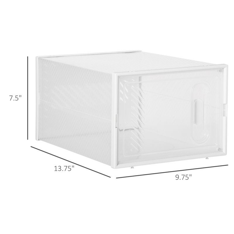 18 Pair Stackable Shoe Storage Box