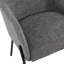 Chaise rembourrée Delisle, graphite