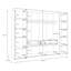Taire 4 Door Manufactured Wood Wardrobe