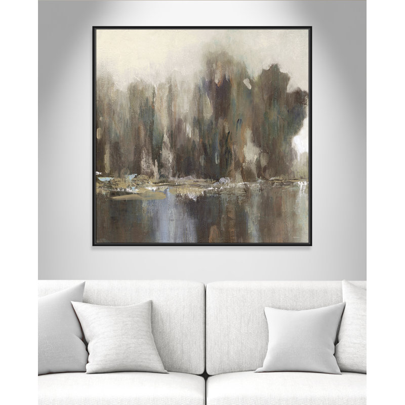 «Daily Reflections II» par Carol Robinson, H 41,5 po x l 41,5 po, Noir