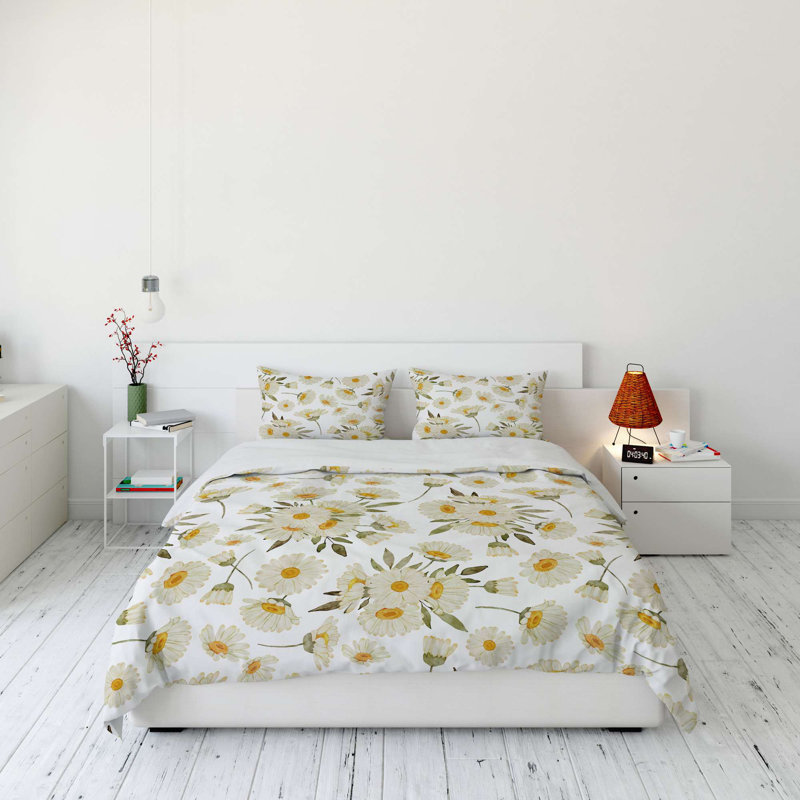 Luxury King Quilt Cover Set (3 Pieces) - 70% Polyester / 30% Cotton, 94.5 x 86.6 inches | Soft & Durable, 120 Thread Count, Button Closure Duvet Cover & Envelope Pillowcases | Machine Washable, Elegant Home Bedding