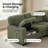 5-Seater L-Shaped Sectional Sleeper Sofa Bed with Storage & USB Charging, Pull-Out Convertible Corduroy Couch for Living Room & Apartment, Multi-Functional 2-in-1 Design