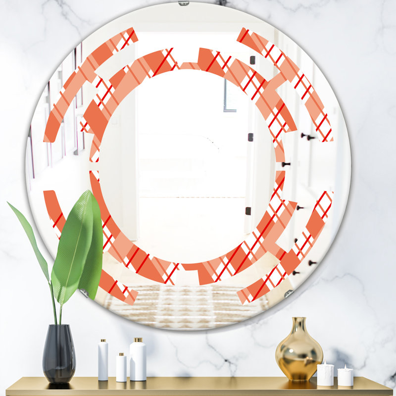 Miroir mural sans cadre moderne à motif spatial i, H 24 po x l 24 po