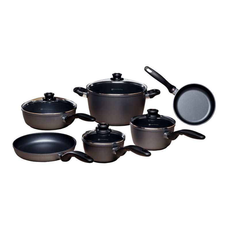 10 Piece Aluminum Non Stick Cookware Set