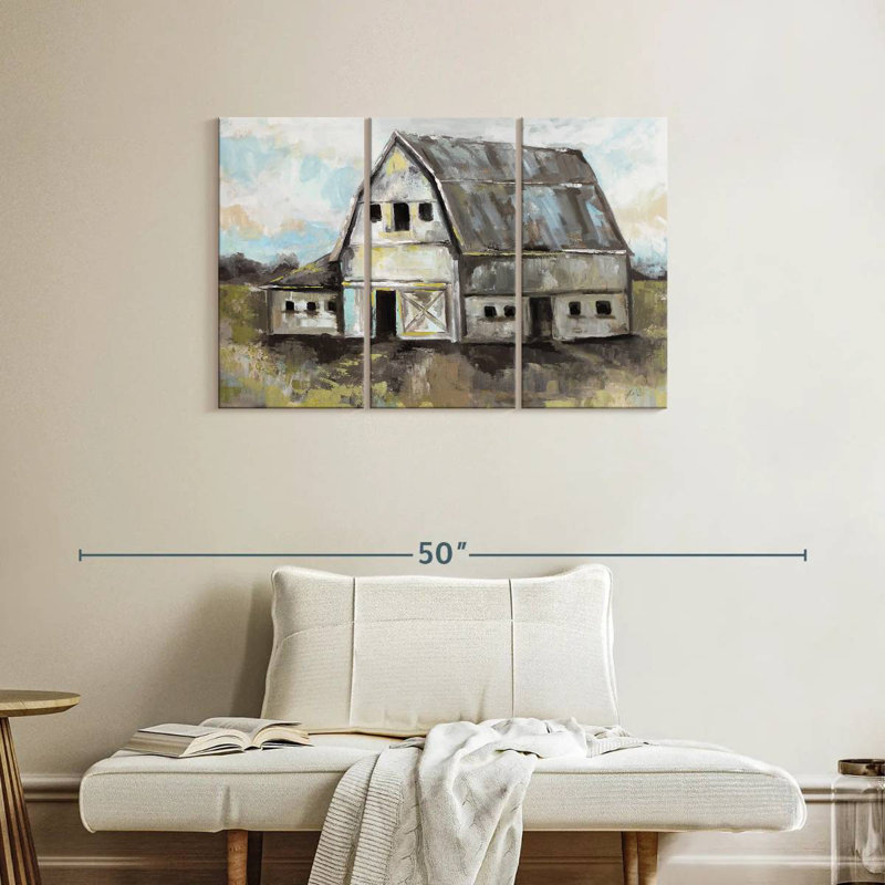 Lilie Tranquil Barn, 24" H x 38" W