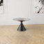 Round Stone Top Metal Base Dining Table