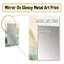 Or et vert Soft Wave Fusion I - formes abstraites de miroir mural, grand miroir beige, impression d'art en métal-941875126