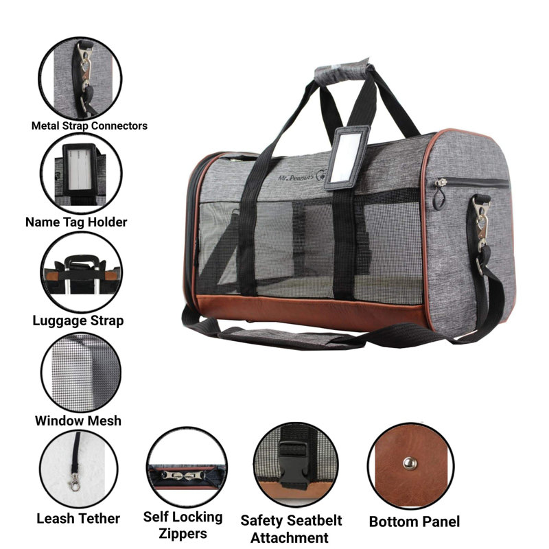 Collapsible Soft-Sided Crate with 2 Doors