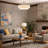 Reenat 4-Light Dimmable Shaded Drum Semi Flush Mount Chandelier-717461579