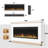 60" Electric Fireplace With Mantel, 12 Flame Effects Tv Stand-386140262