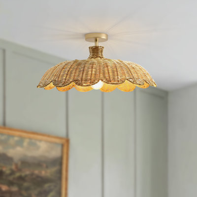Plafonnier encastré Aurelia Rattan