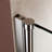 Chrome Pivot Swing Single Glass Panel Shower Door 34 In.W X 72 In.H-114016039
