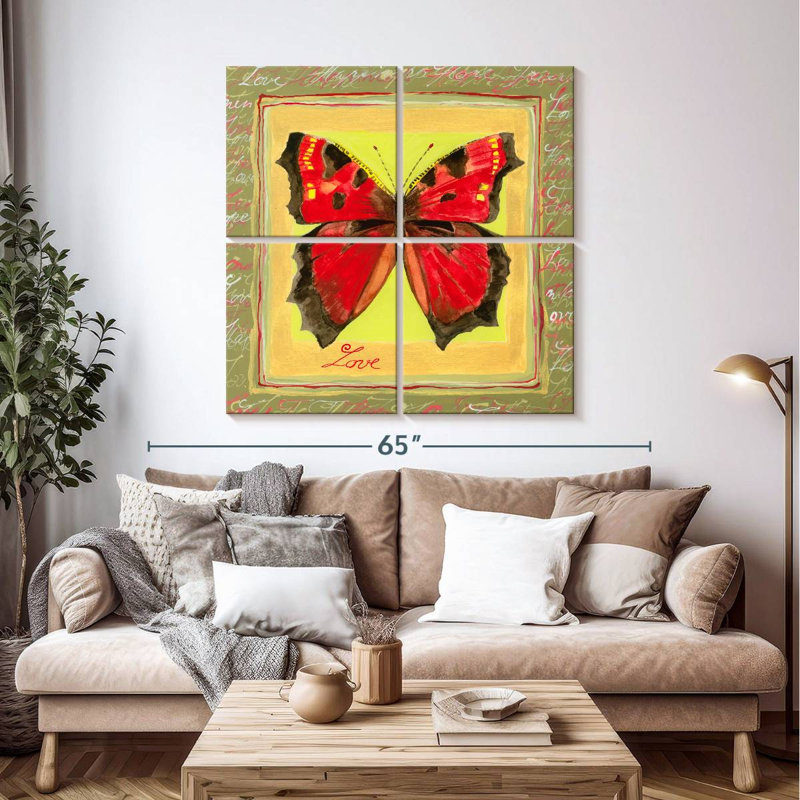 Brampt Virtue Butterfly I, 45" H x 45" W
