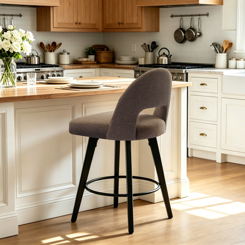 26" Swivel Counter & Bar Stool, Brown