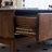 Modern rectangular solid wood coffee table-436864350