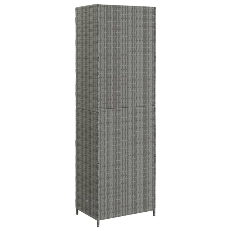Aamoni Steel Single Storage Cabinet ( 180cm H x 59cm W x 40cm D), Black