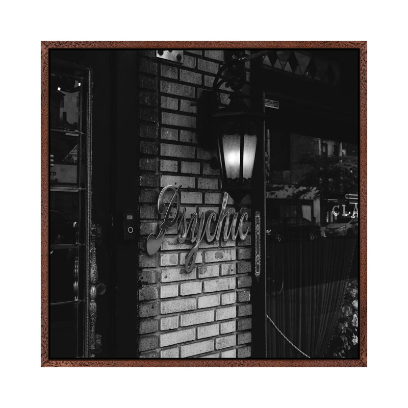 Greenwich Village Psychic by Bethany Young - Print on Canvas, Classic Brown Wood Framed, 93.98cm H x 93.98cm W x 3.81cm D