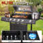 Barbecue au propane à 4 brûleurs de 46 750 BTU avec brûleur latéral (version améliorée)
