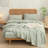 BESTOUCH Sheet Set 100% Washed Cotton Linen Feel Lightweight-115162032-115162037
