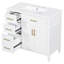 Meuble-lavabo moderne avec lavabo, armoire en bois de pin blanc 36 po