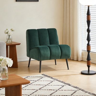 Fauteuil rembourré moderne de 24,4 po de largeur
