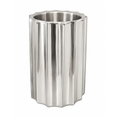 Silver Steel Ice Bucket Small Double Wall