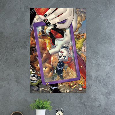 Impression sur papier harley quinn-selfie