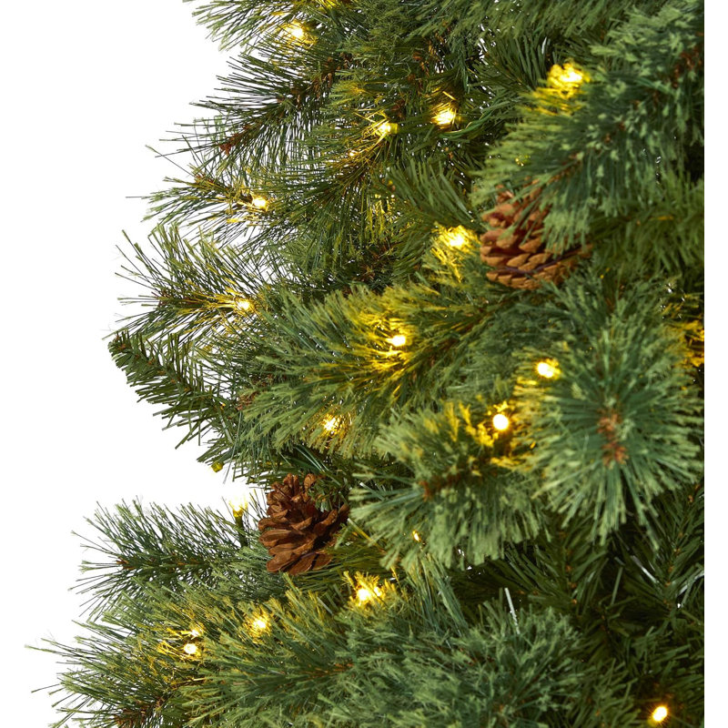  Arbre de Noël artificiel pin blanc White