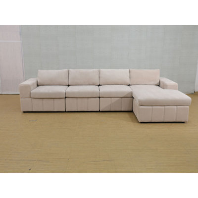 Hollings Corduroy L-Shaped Sectional Right Hand Facing