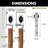 Brushed Nickel Classic Design U Shape Brackets Double Track Bypass Two Door Hardware Kit-45200004