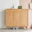 Rangement pour chaussures en bois massif Burlywood
