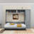 Ajae Murphy Bed with Storage Bookcase, Drawers and Wardrobe-1987866090-1985748472