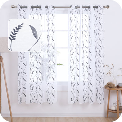 Lehman Semi Sheer Curtain Pair