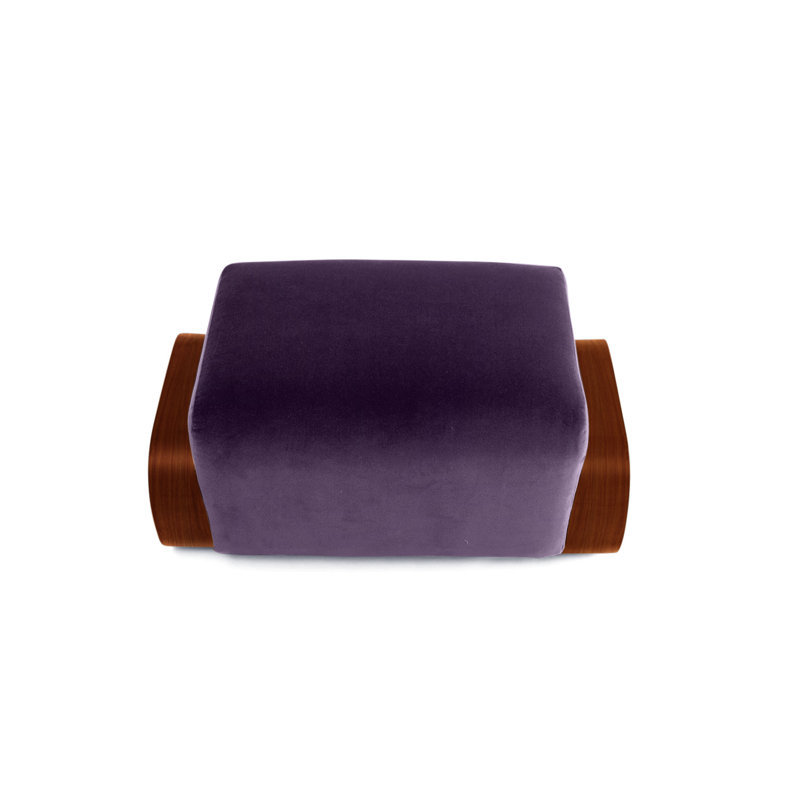 Cayenne Ottoman, Violet Velvet