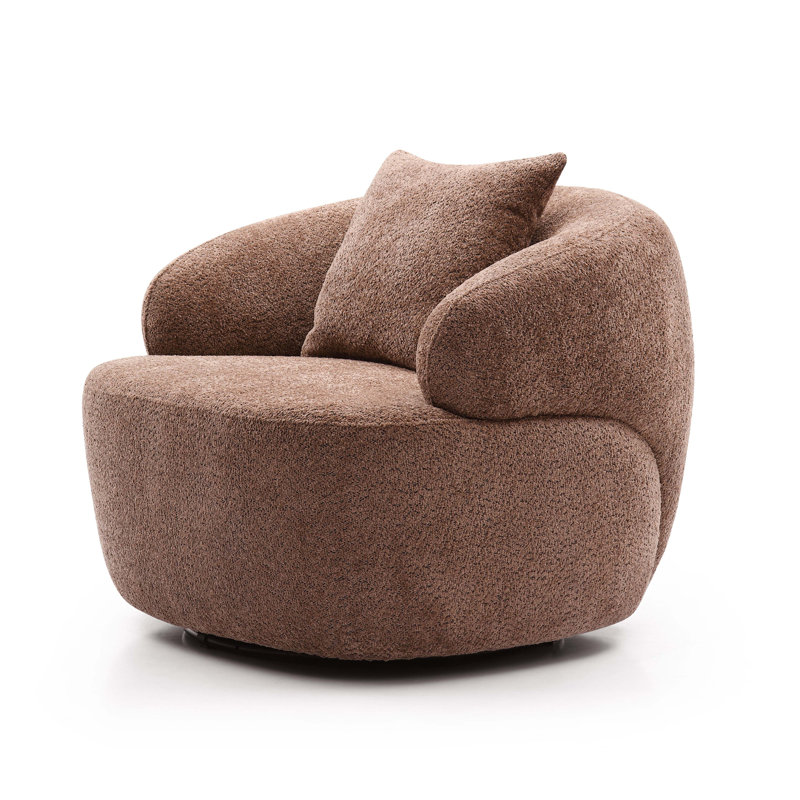 Fauteuil d'appoint Mid-Century, Brun