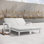 Double chaise longue d'extérieur en métal Hoyt
