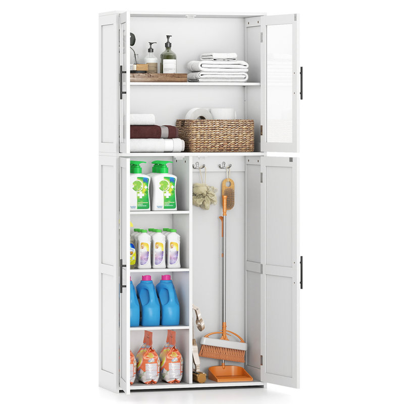 Freestanding Bathroom Cabinet, White