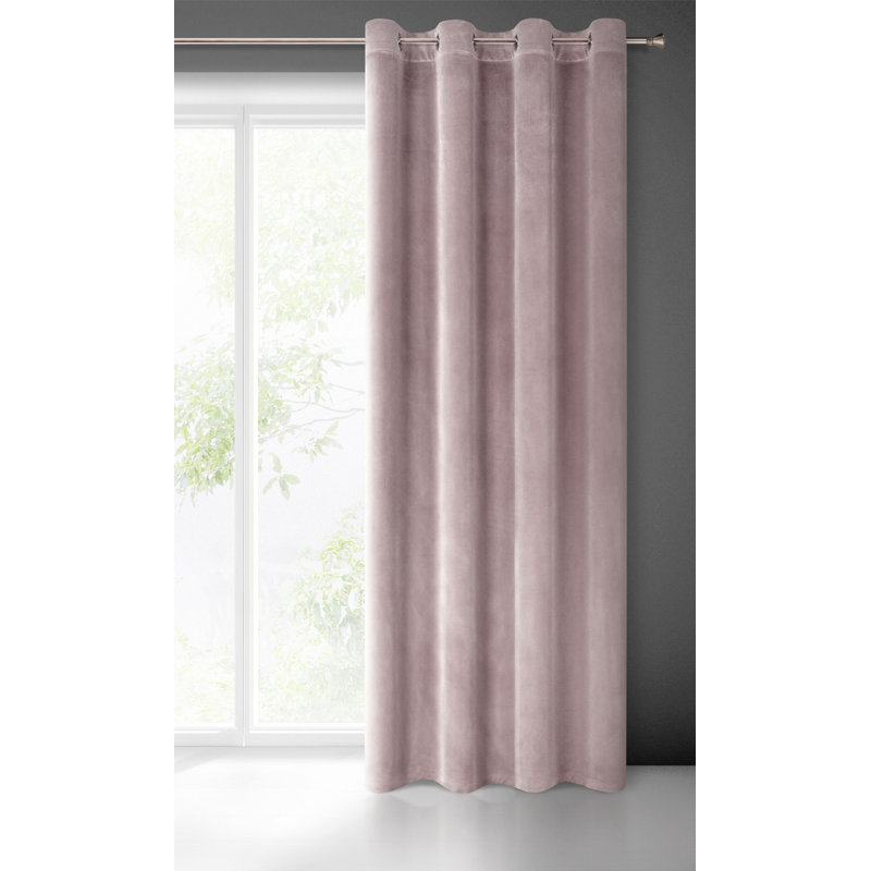 Awrad Eyelet Blackout Curtain, Powder