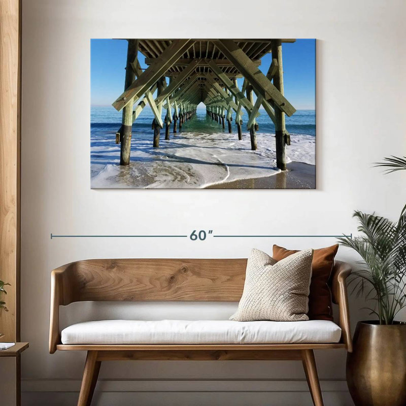 Under wrightsville beach pier Aletra, H 30 po x l 45 po