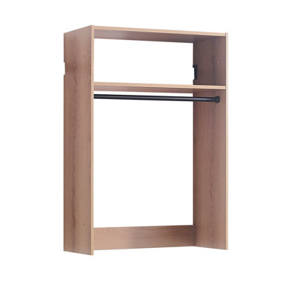 Devi Oak Wall Mounted Wood Closet System