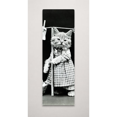 Cat Laundry — Tall Canvas Wall Art