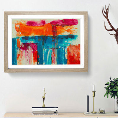 Abstract Art Painting Vol.305 by S.Johnson - Framed Print